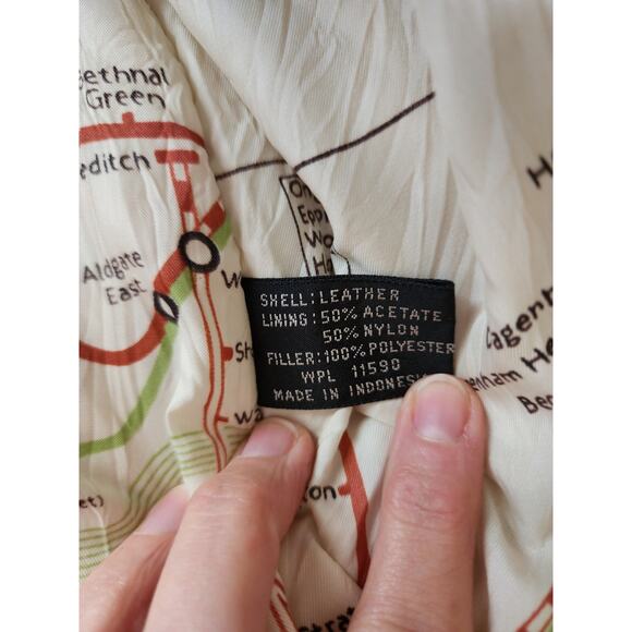 Urban Equipment Vintage Men's Large Leather Suede Aviator Jacket - Picture 7 of 11